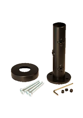 2361 Series Flat Newel (With Mounting Kit) Shoe For 1 3/16 in. Round Newel