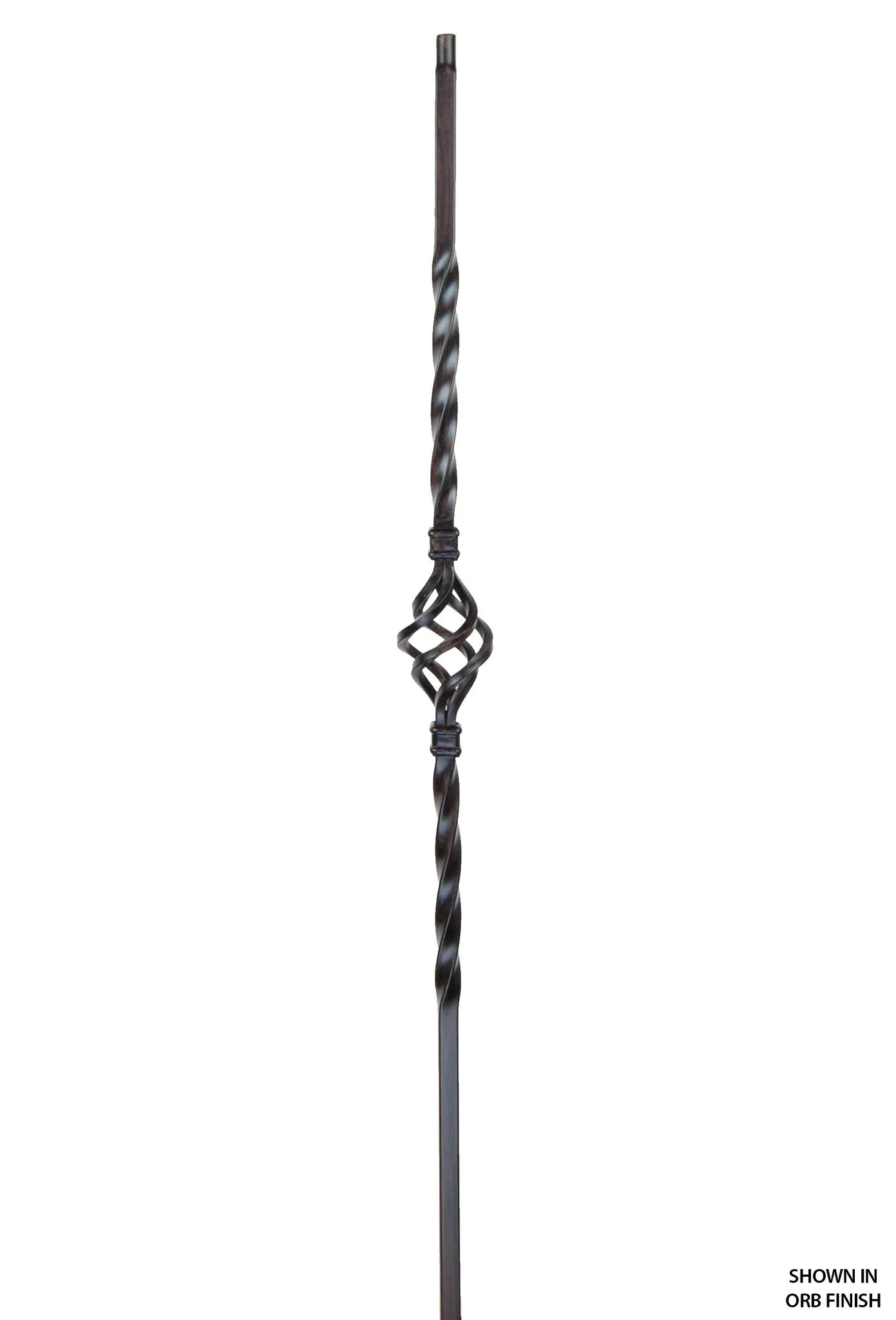 2652 Series KW14-1BASK Knee Wall Single Basket Iron Baluster