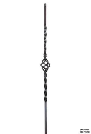 2652 Series KW14-1BASK Knee Wall Single Basket Iron Baluster