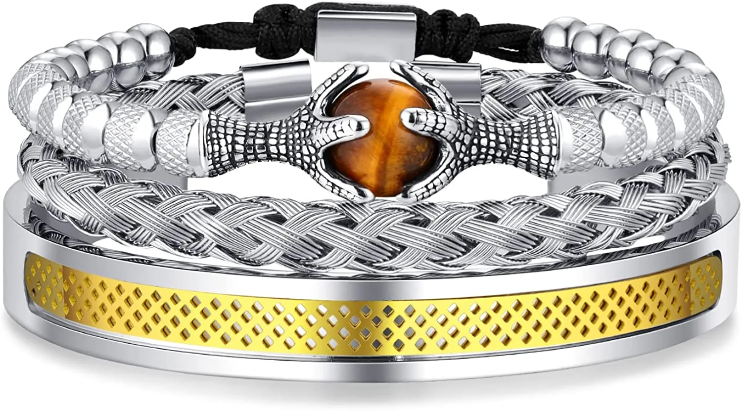 Adjustable Cuff Bracelets Luxury Men's Jewelry