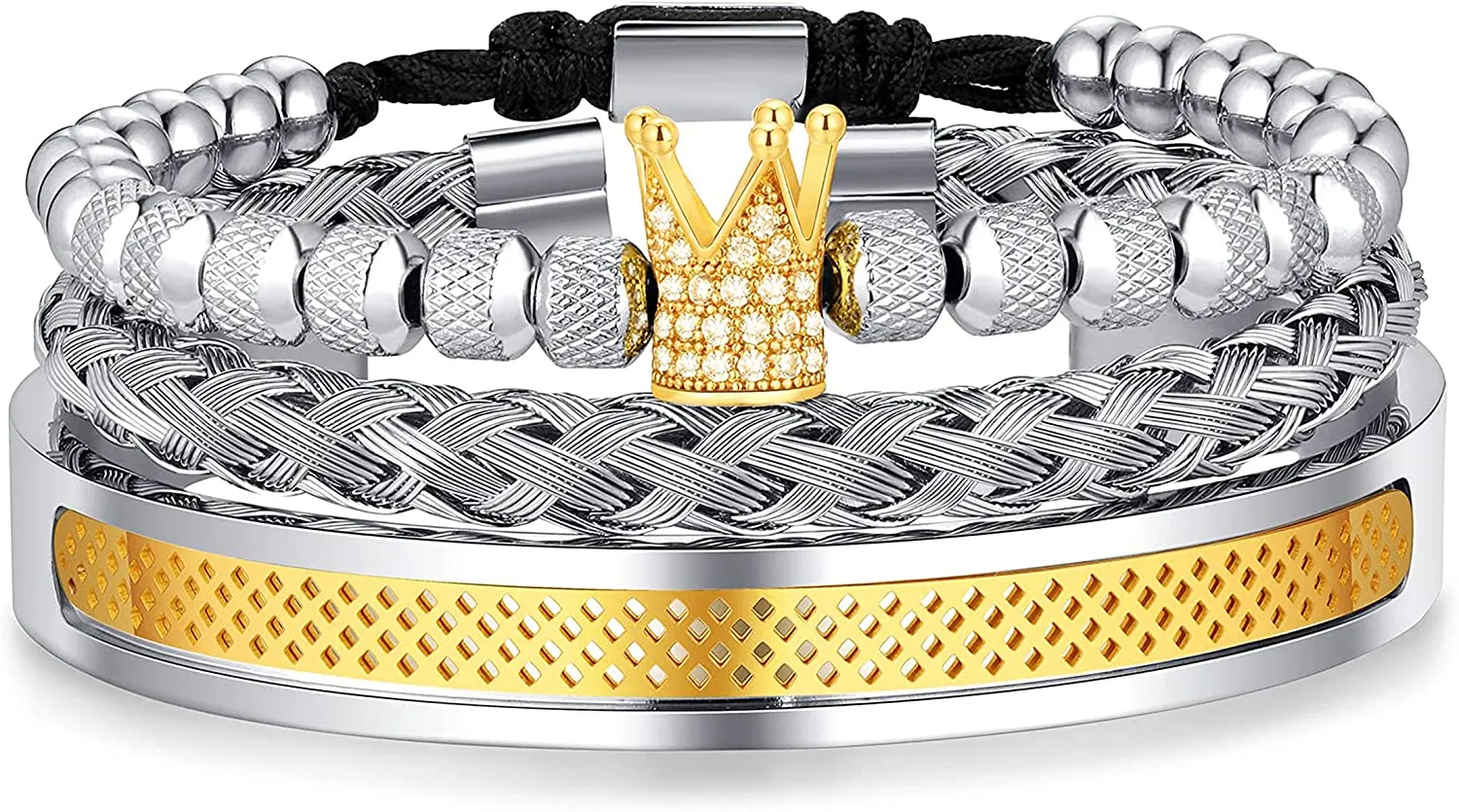 Adjustable Cuff Bracelets Luxury Men's Jewelry