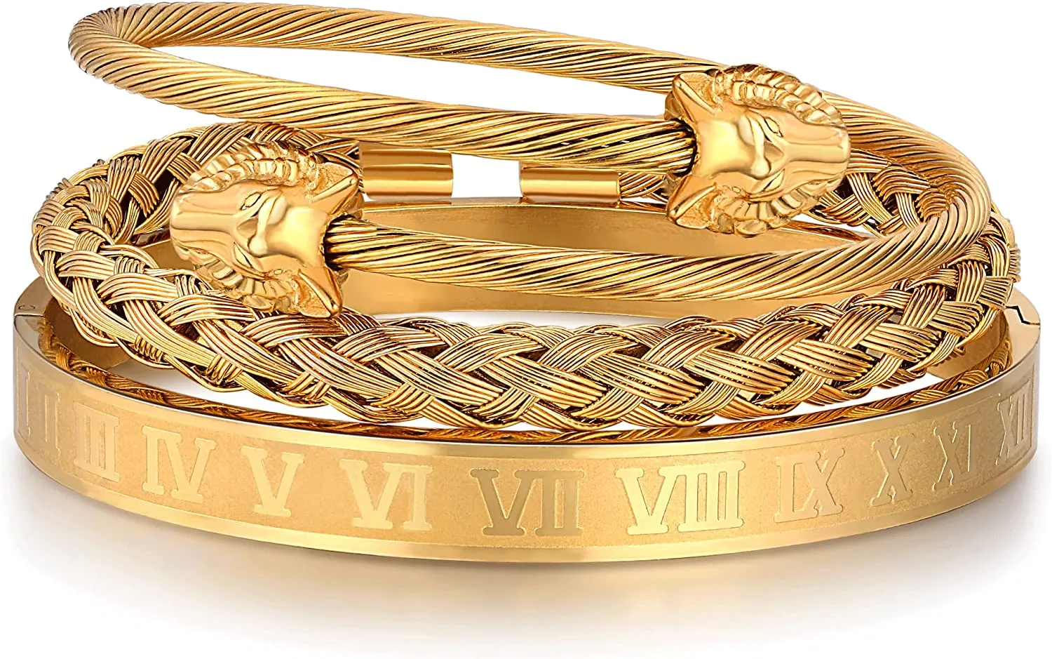 Adjustable Cuff Bracelets Luxury Men's Jewelry