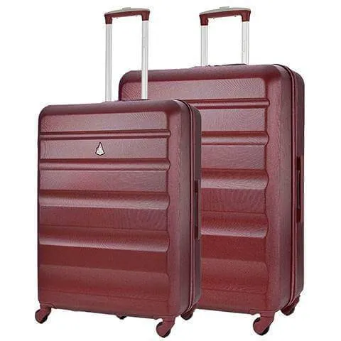 Aerolite Lightweight Hard Shell Suitcase Luggage Set (Medium 25"   Large 29")