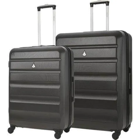 Aerolite Lightweight Hard Shell Suitcase Luggage Set (Medium 25"   Large 29")