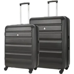 Aerolite Lightweight Hard Shell Suitcase Luggage Set (Medium 25"   Large 29")