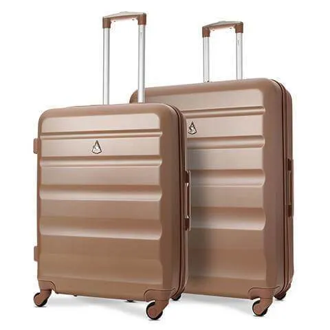 Aerolite Lightweight Hard Shell Suitcase Luggage Set (Medium 25"   Large 29")