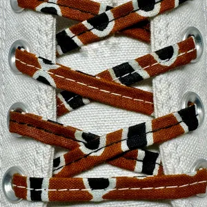 Amahle Wax Print Laces - Brown/Black/White