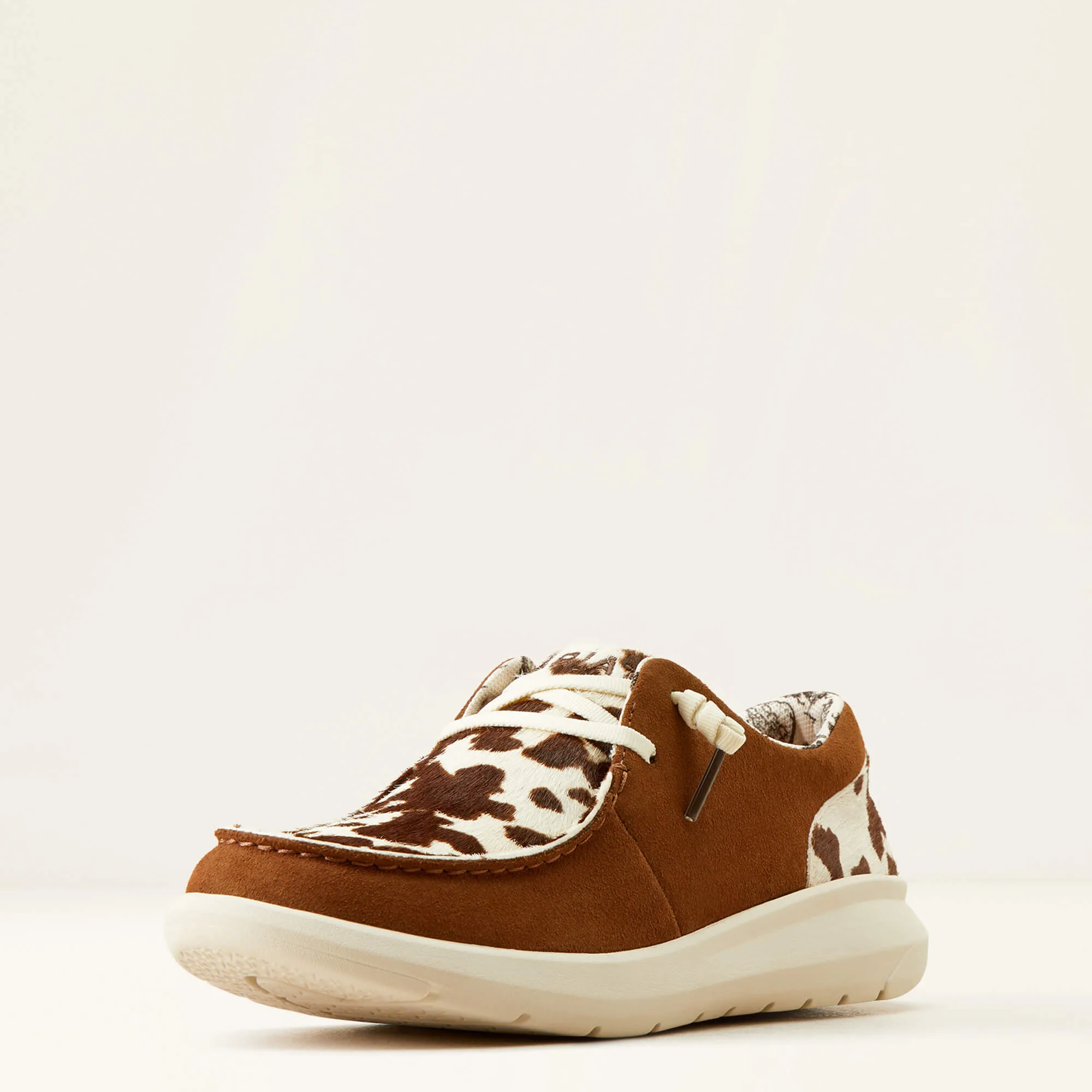 Ariat Hilo Ladies Shoe Ginger Suede/Cow Hair On