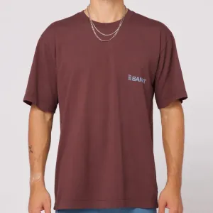 Bandit Running The Community Tee - Chocolate/Smokey Blue