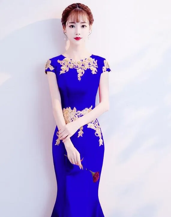 Beautiful High Quality Spandex Mermaid Cap Sleeves Party Dress, New Prom Dress