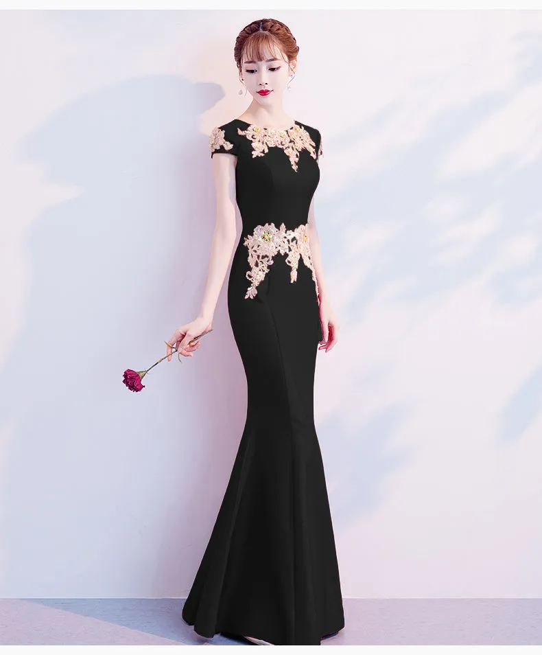 Beautiful High Quality Spandex Mermaid Cap Sleeves Party Dress, New Prom Dress