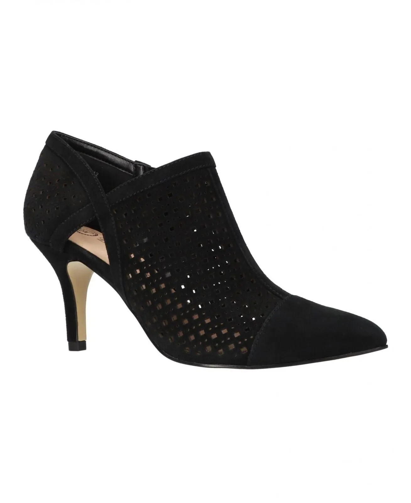 Bella Vita Womens Suede Tiana Pump Heeled Shoes TIANA Black 10WW