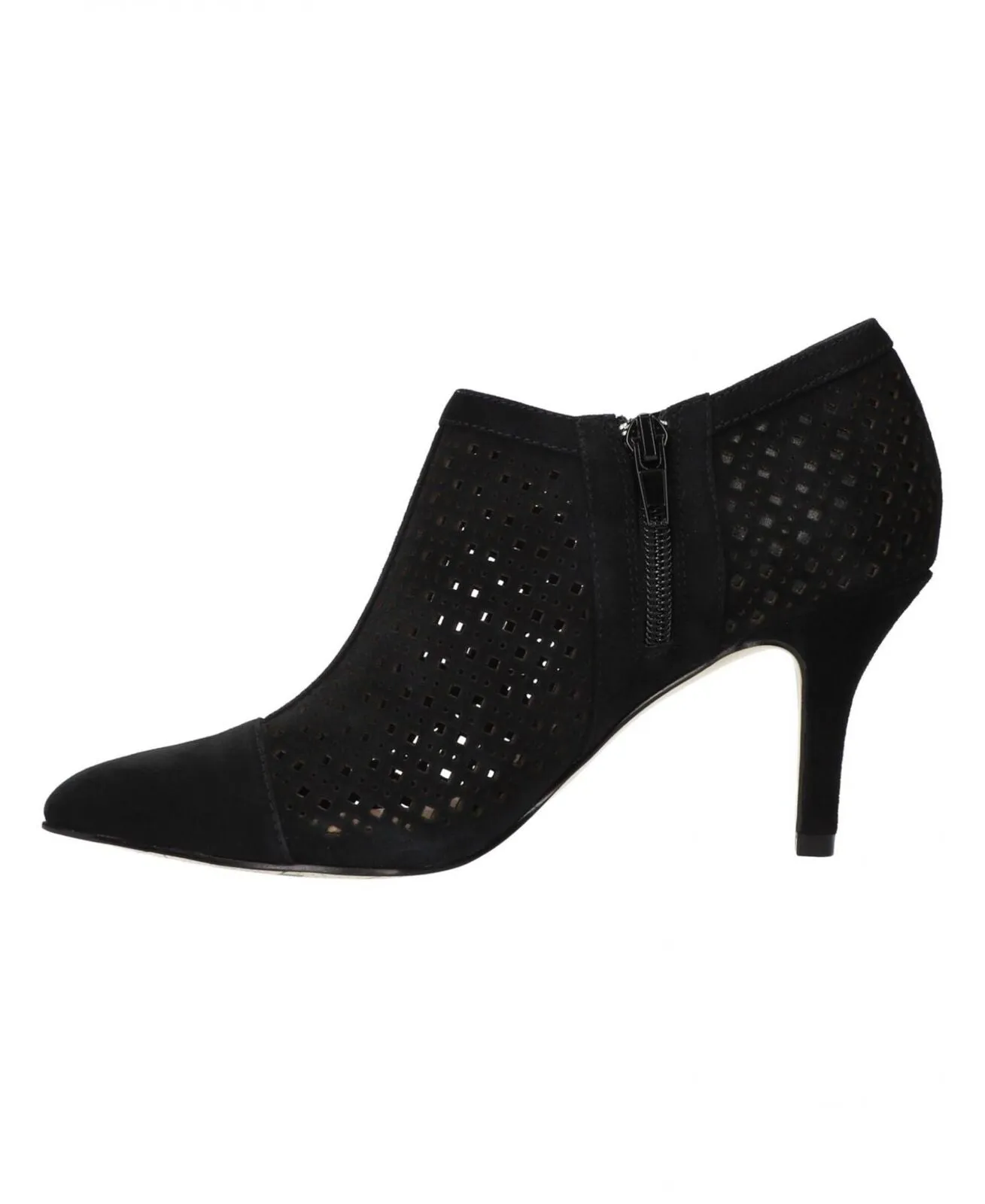Bella Vita Womens Suede Tiana Pump Heeled Shoes TIANA Black 10WW