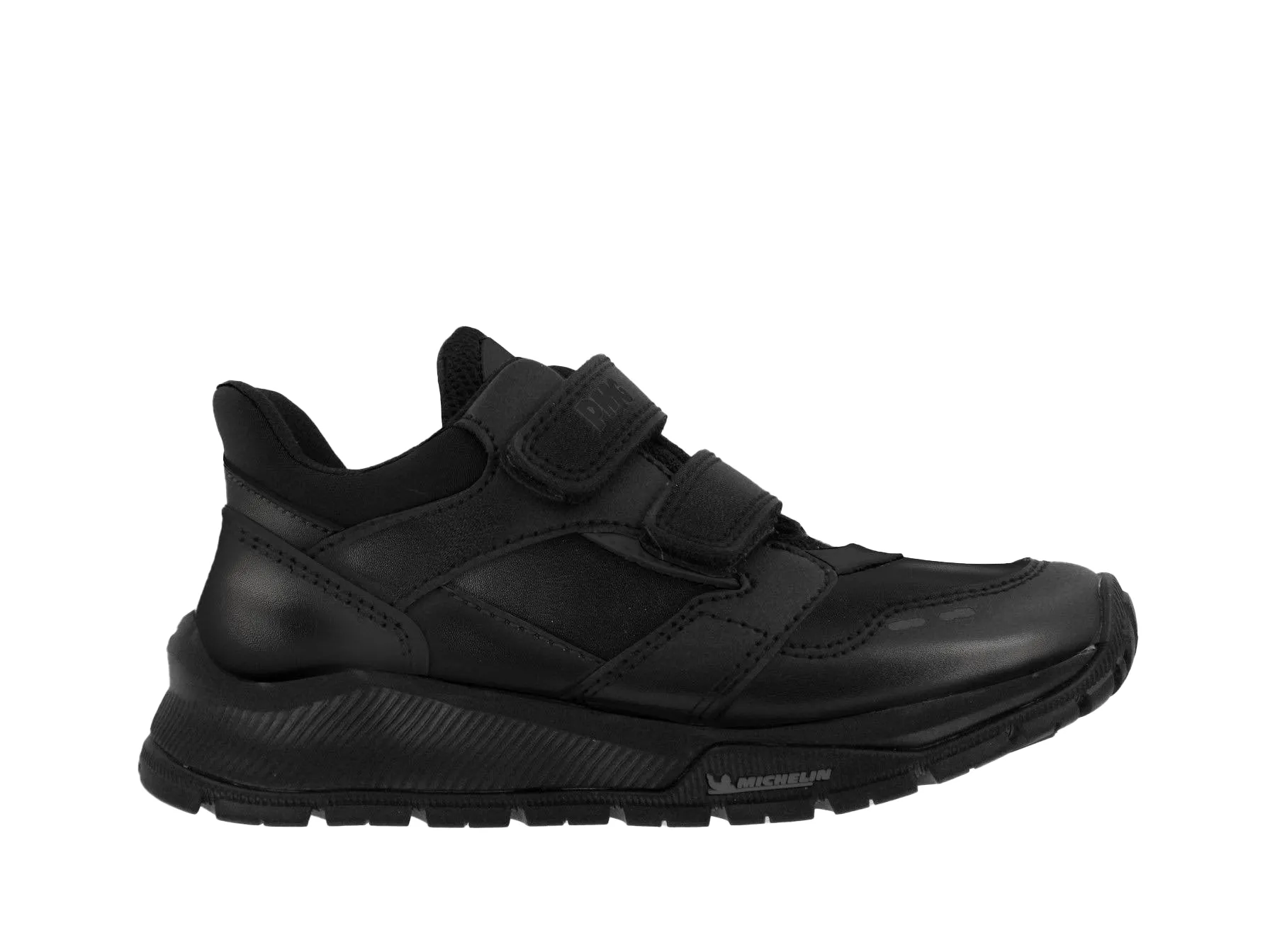 Black Double Velcro "MICHAEL" Boys School Shoes