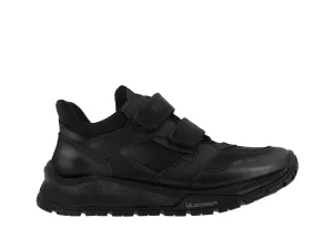 Black Double Velcro "MICHAEL" Boys School Shoes