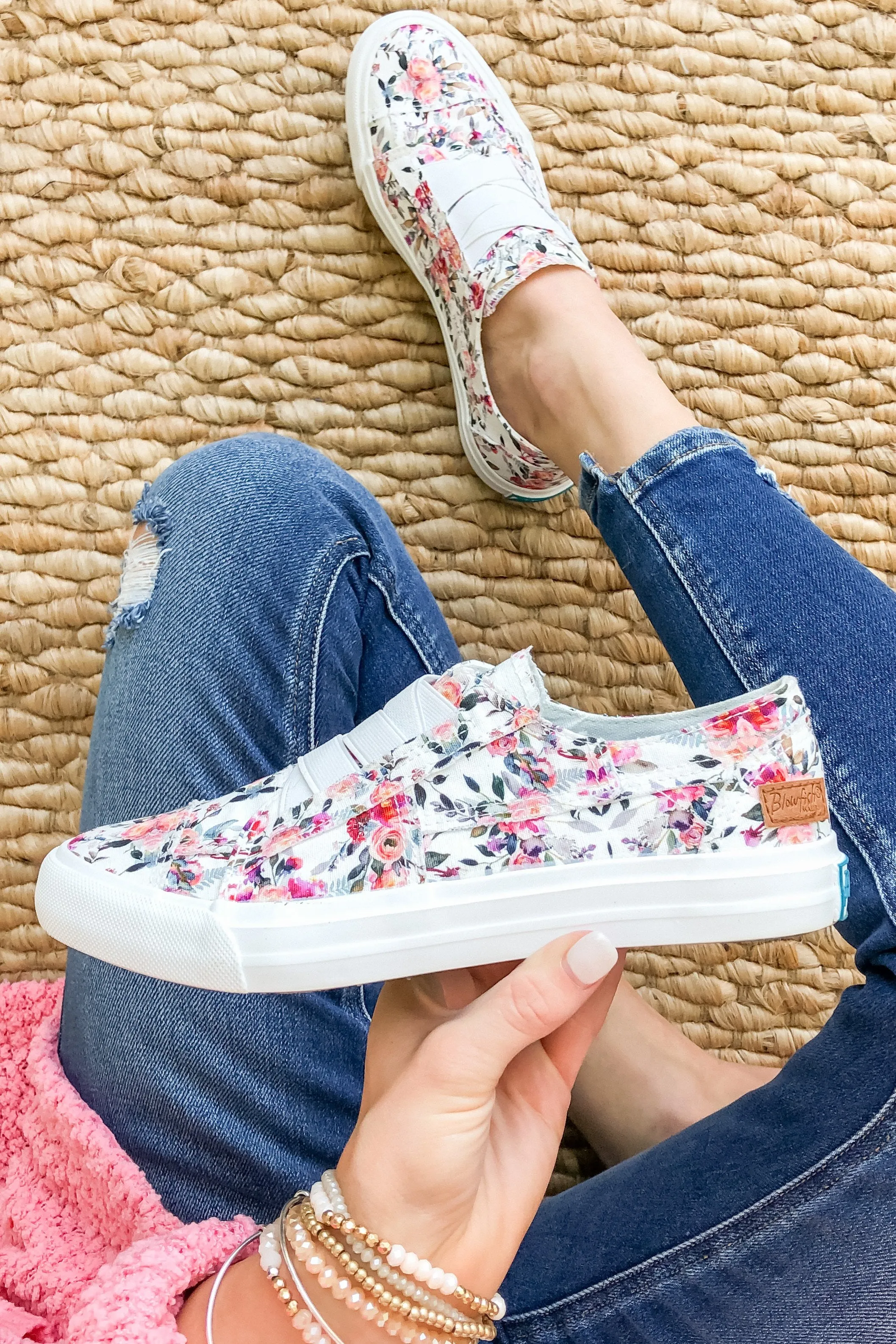 Blowfish Marley Sneakers- Off White Winter Romance