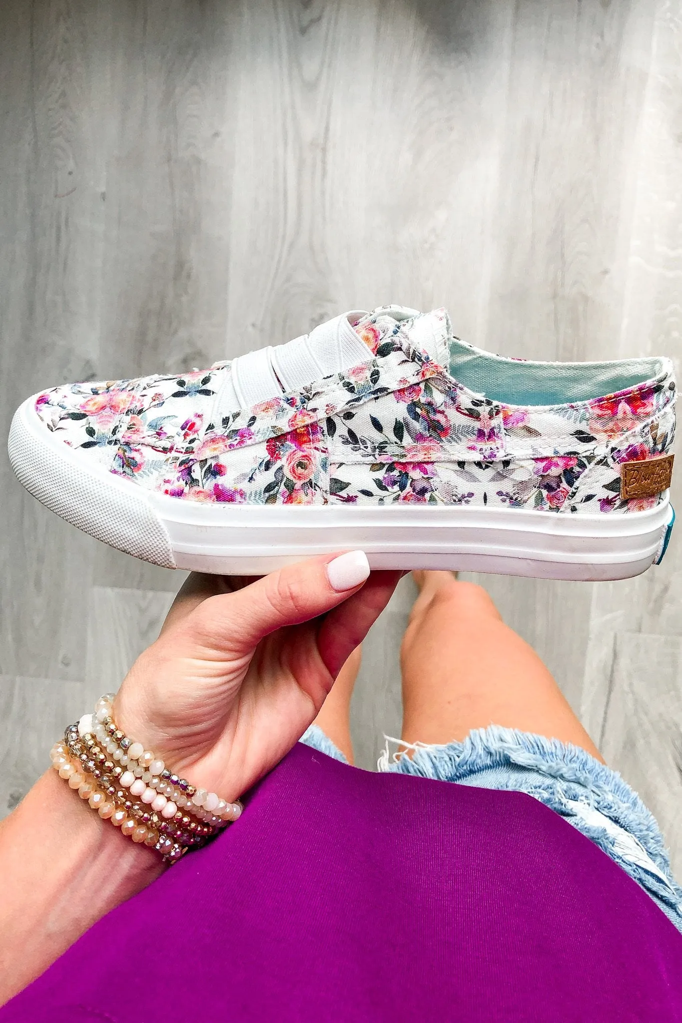 Blowfish Marley Sneakers- Off White Winter Romance