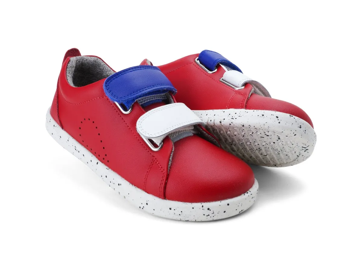 Bobux KP  Red Grass Court Switch Trainers