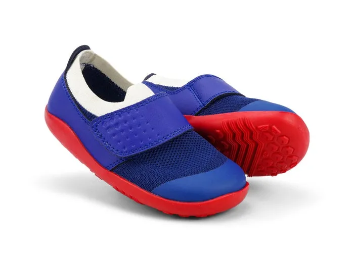 Bobux Step Up Dimension III Blueberry   White Trainers