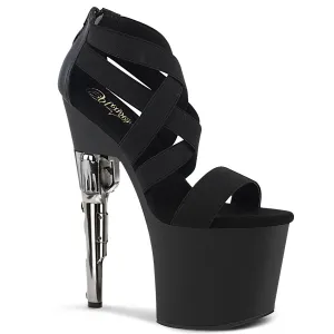 BONDGIRL-769  Black Elastic Band-Faux Le/Black Matte