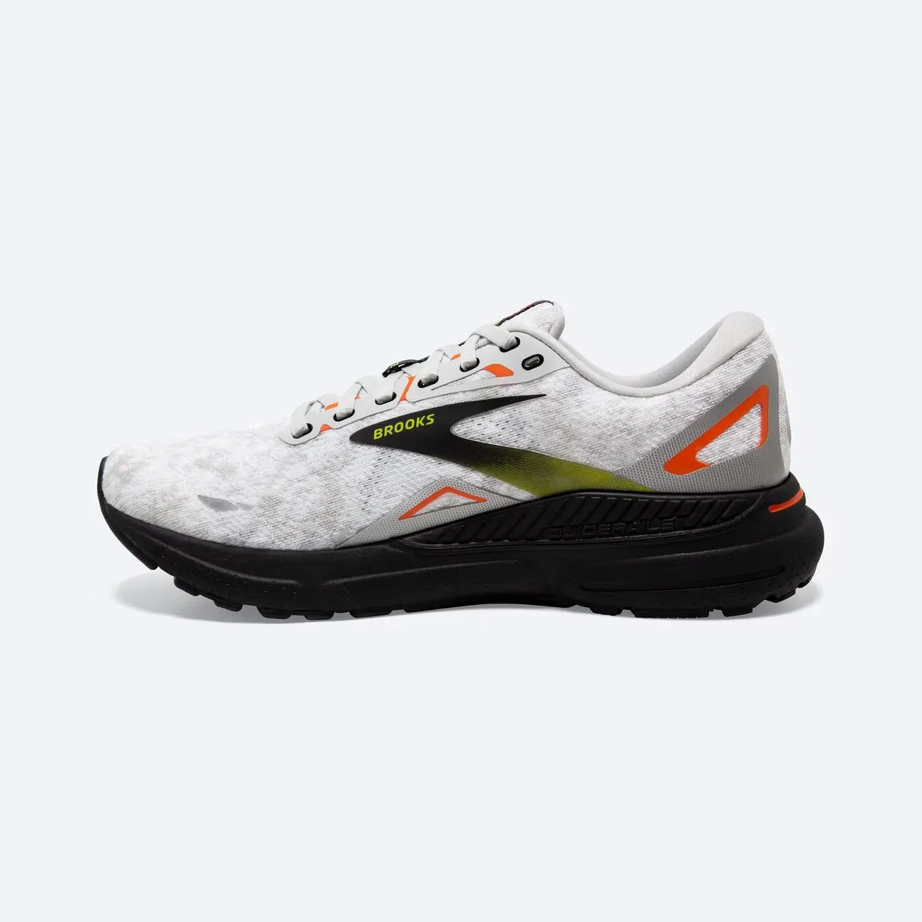 Brooks Men's Adrenaline GTS 23 - Oyster/Black/Red Orange