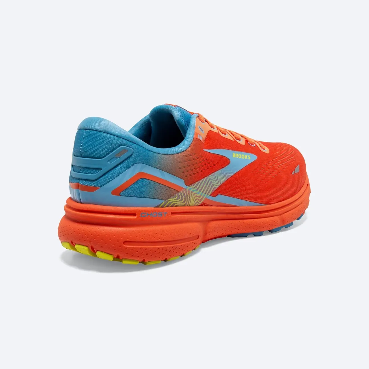 Brooks Men's Ghost 15 - Orange/Blue/Yellow