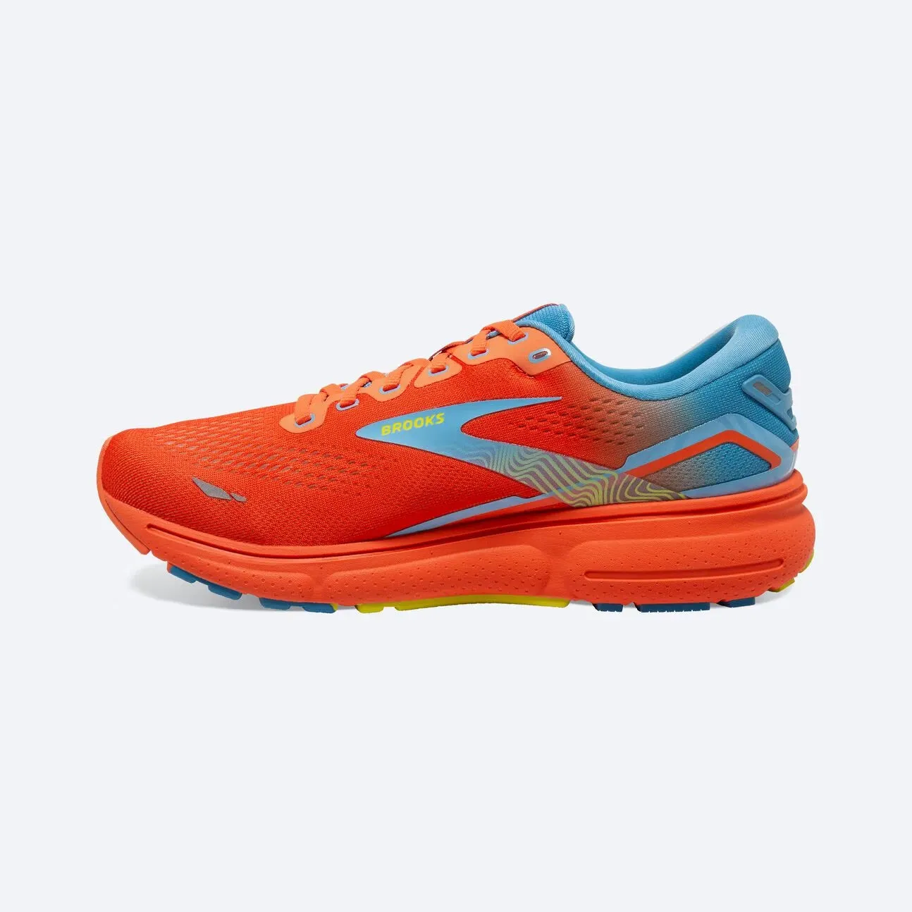 Brooks Men's Ghost 15 - Orange/Blue/Yellow