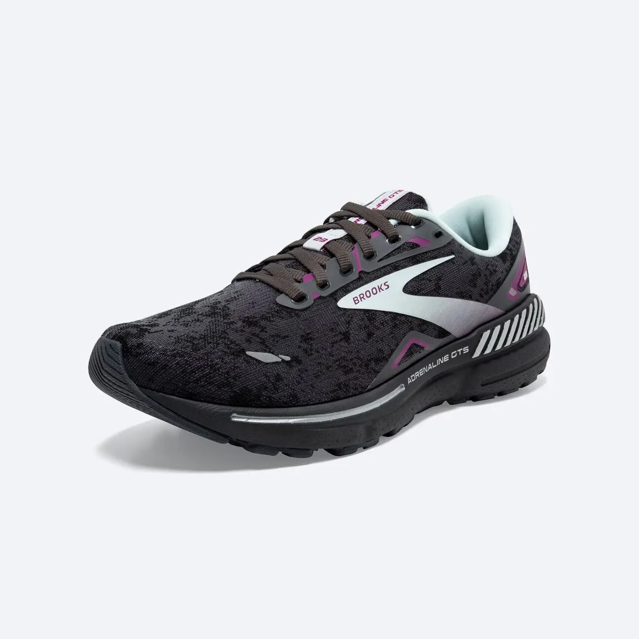 Brooks Women's Adrenaline GTS 23 - Black/Light Blue/Purple