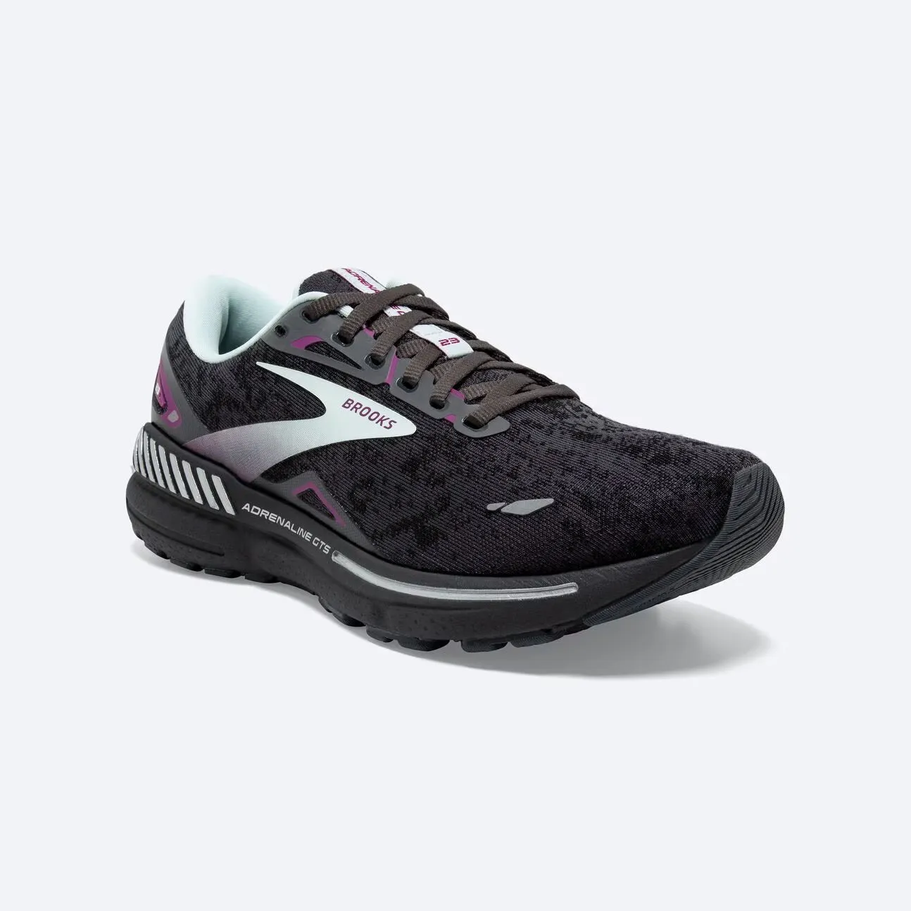 Brooks Women's Adrenaline GTS 23 - Black/Light Blue/Purple