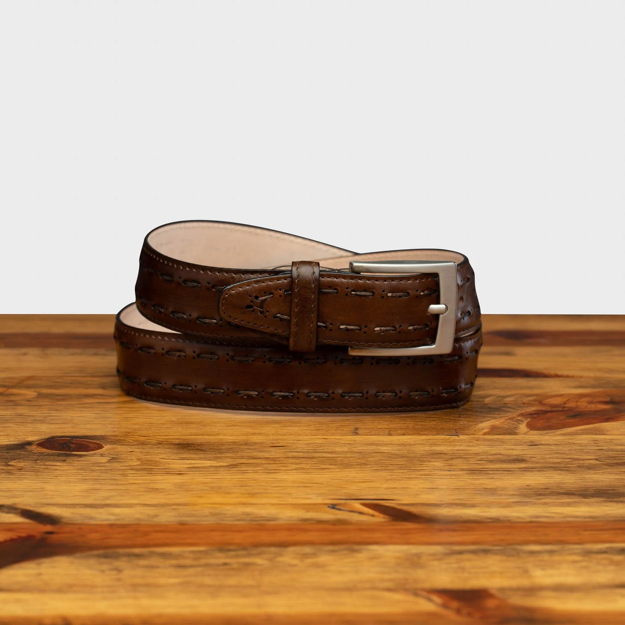 C1482 Calzoleria Toscana Stitched Dress Belt