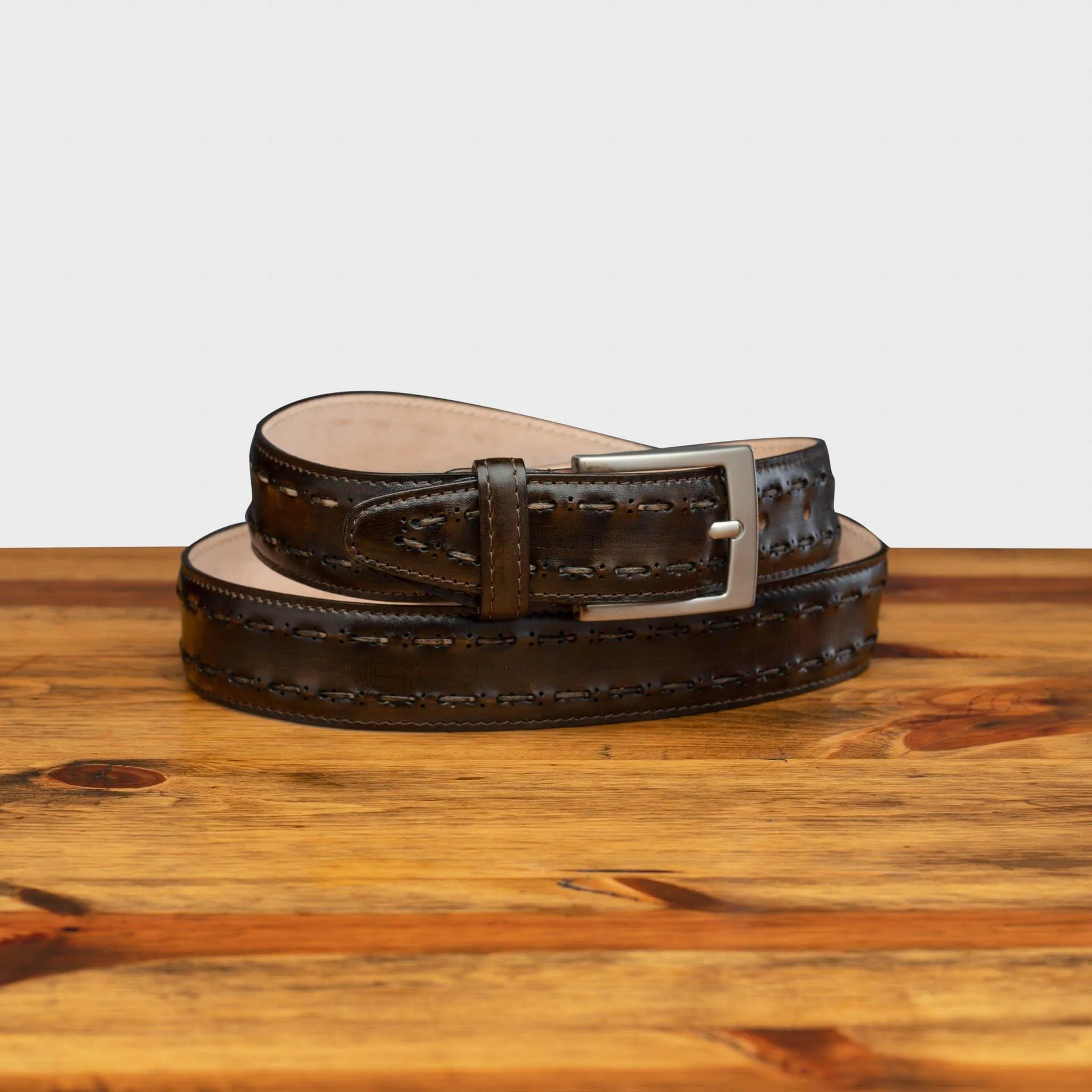 C1482 Calzoleria Toscana Stitched Dress Belt