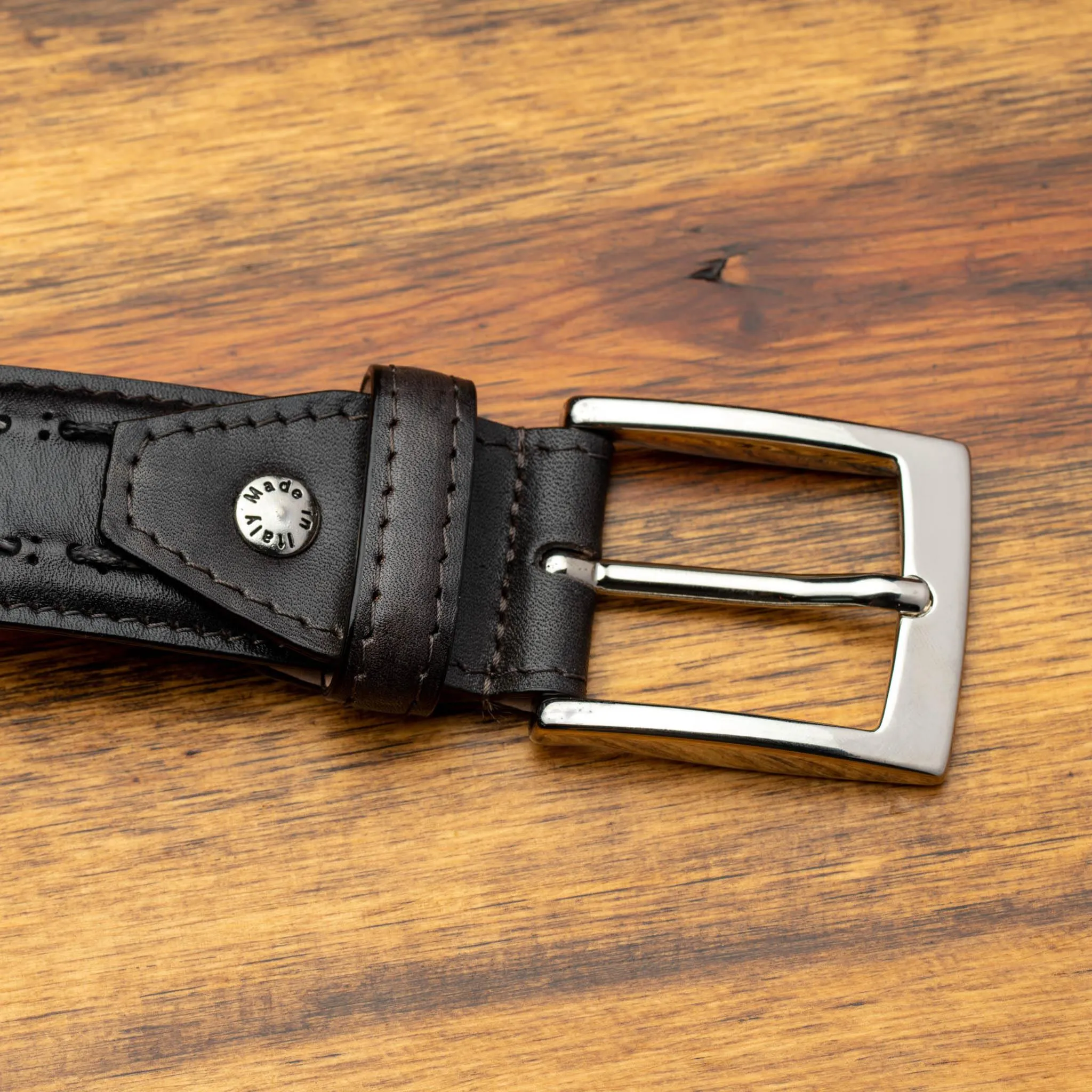 C1482 Calzoleria Toscana Stitched Dress Belt