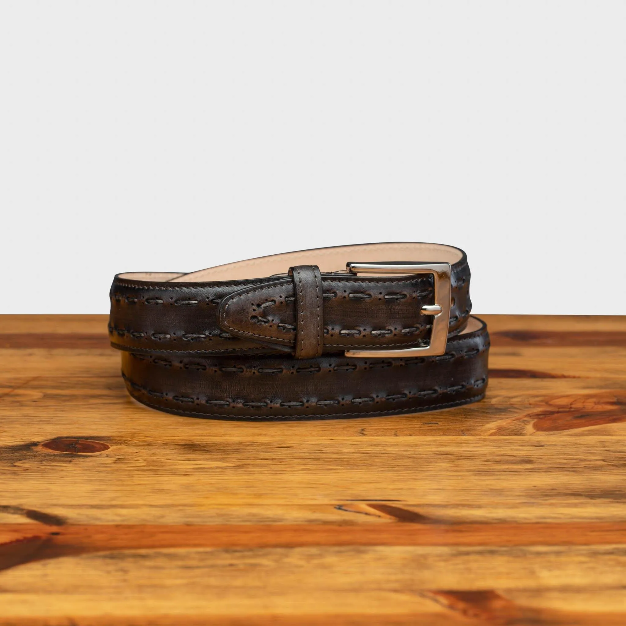 C1482 Calzoleria Toscana Stitched Dress Belt
