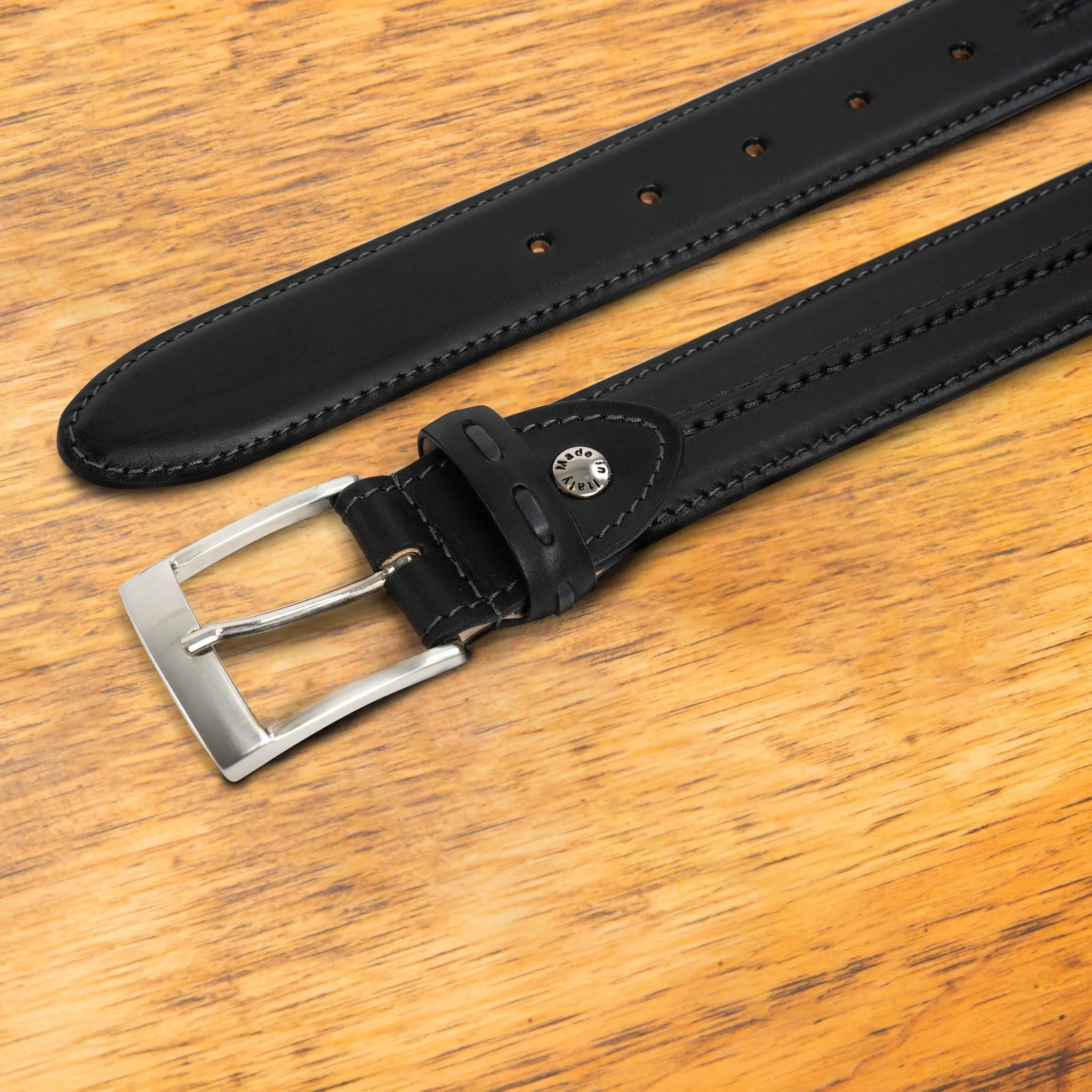 C7766 Calzoleria Toscana Stitched Dress Belt