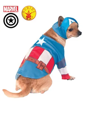Captain America Pet Costume Size L