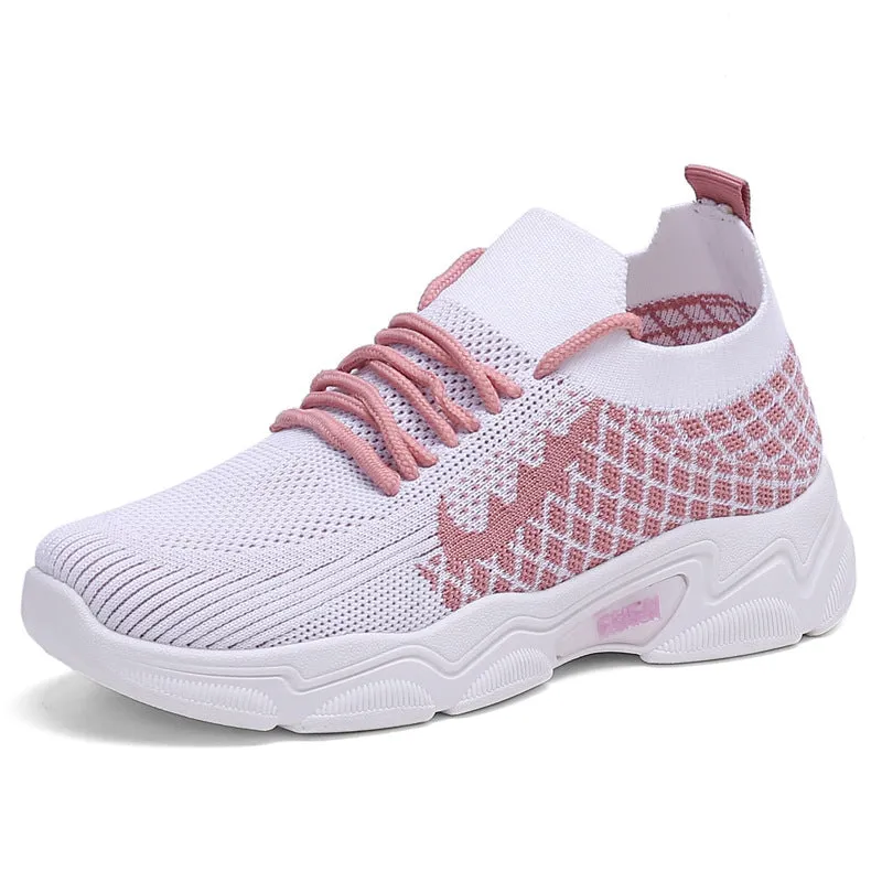 Casual Multicolor Breathable Sneaker Female Student