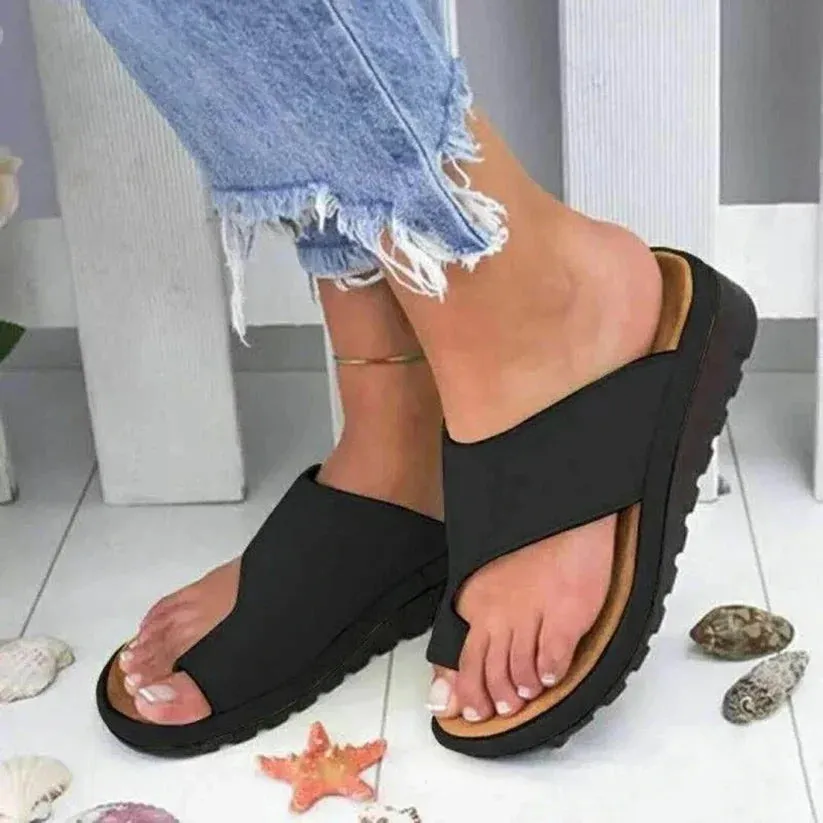 Celissia Women's Orthopedic Wedge Mule Slippers