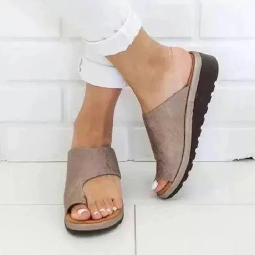 Celissia Women's Orthopedic Wedge Mule Slippers