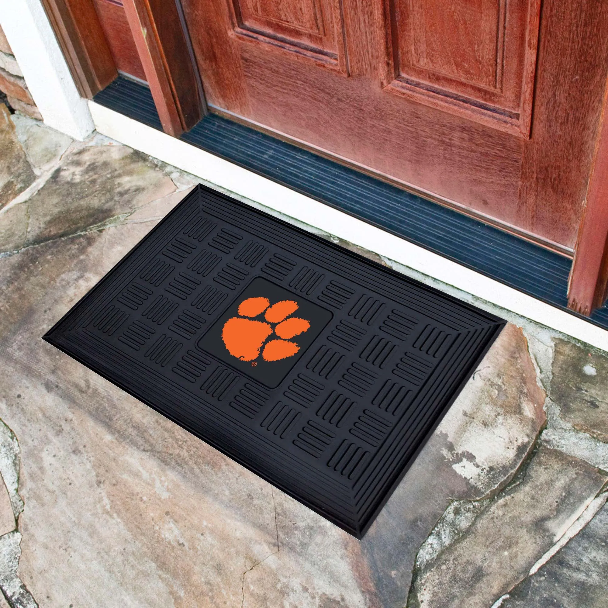 Clemson University Medallion Door Mat