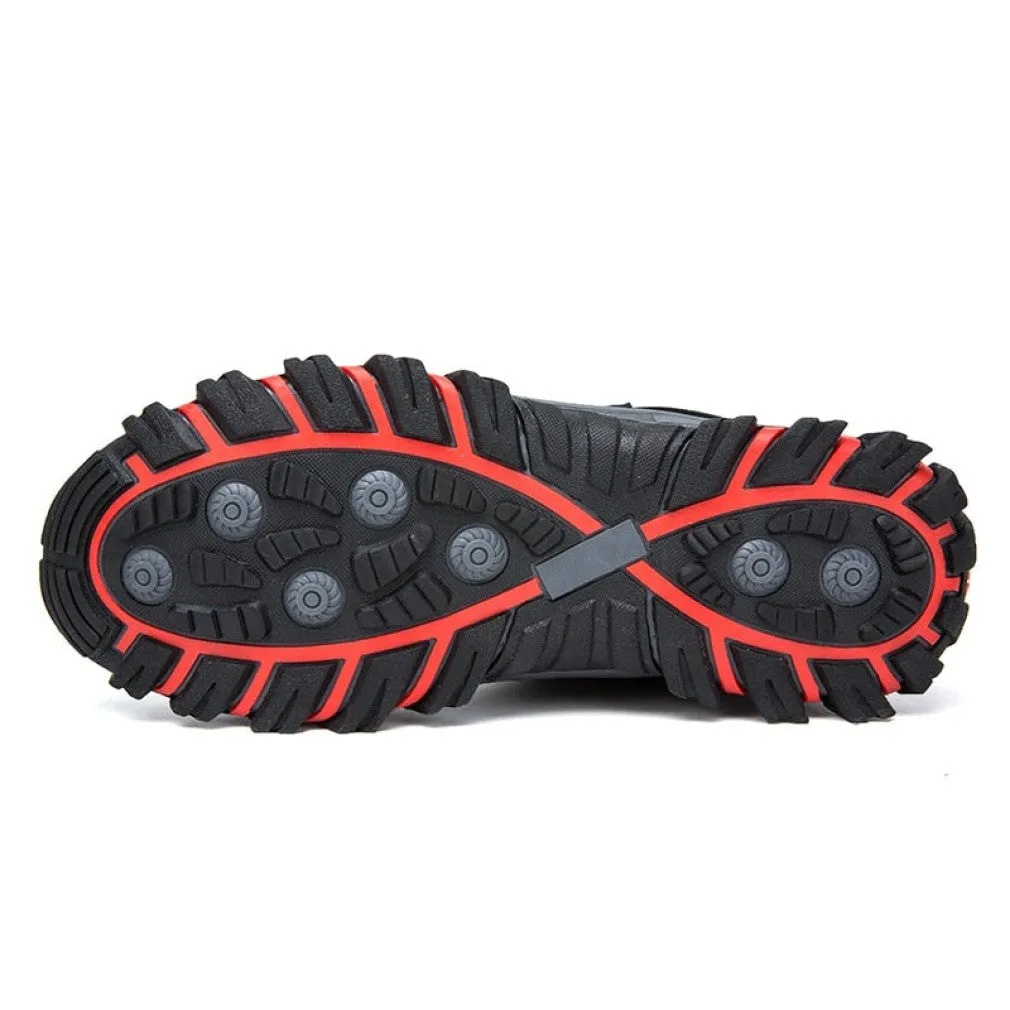 ContiNent 33 Waterproof Winter Men Boots Suede Warm Snow Women Boots Men Work Casual Shoes High Top High-top Non-slip Ankle Boots