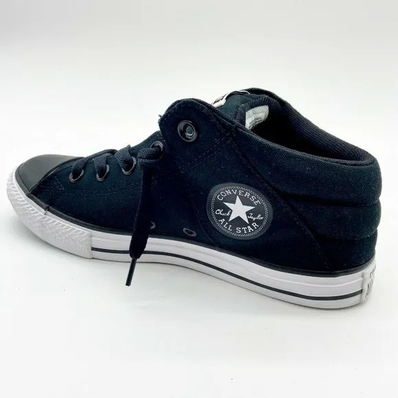 Converse Chuck Taylor Axel Mid Black White Kids Casual Sneakers 642849F