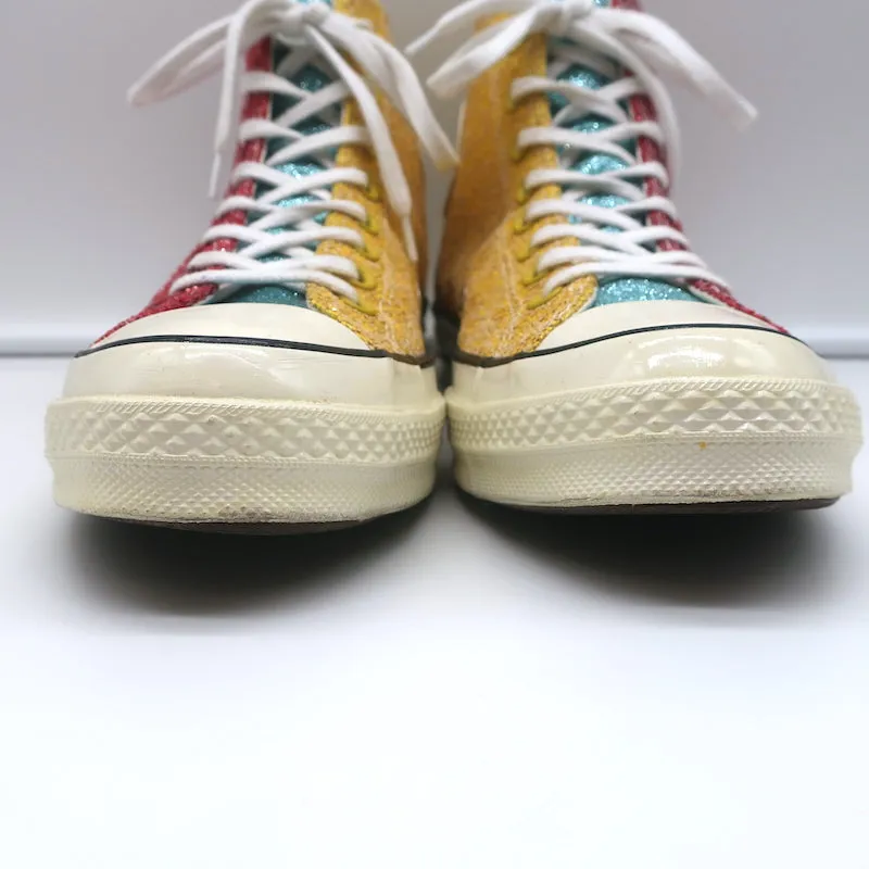Converse x JW Anderson Glitter Chuck 70 High Top Sneakers Size 10.5 W / 8.5 M