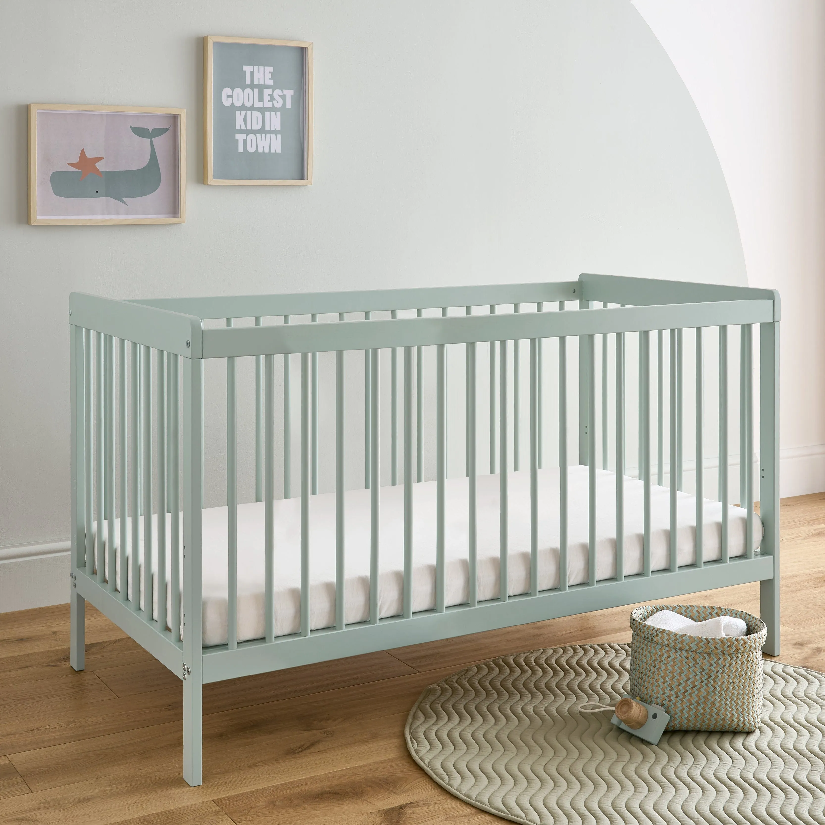 CuddleCo Nola 3 Piece Room Set in Sage Green