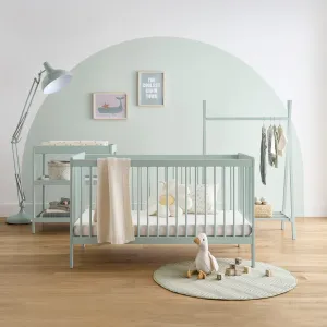CuddleCo Nola 3 Piece Room Set in Sage Green