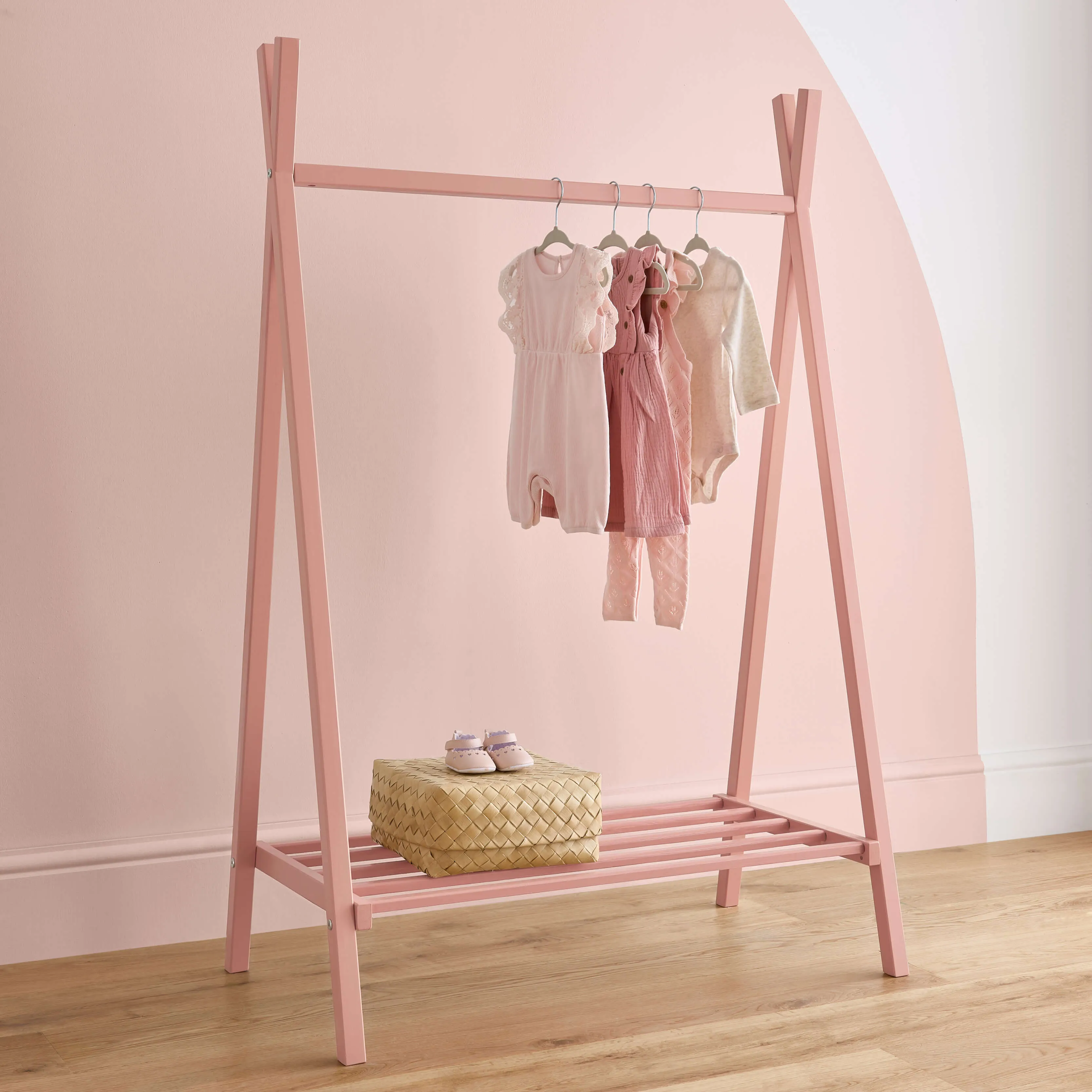 CuddleCo Nola 3 Piece Room Set in Soft Blush