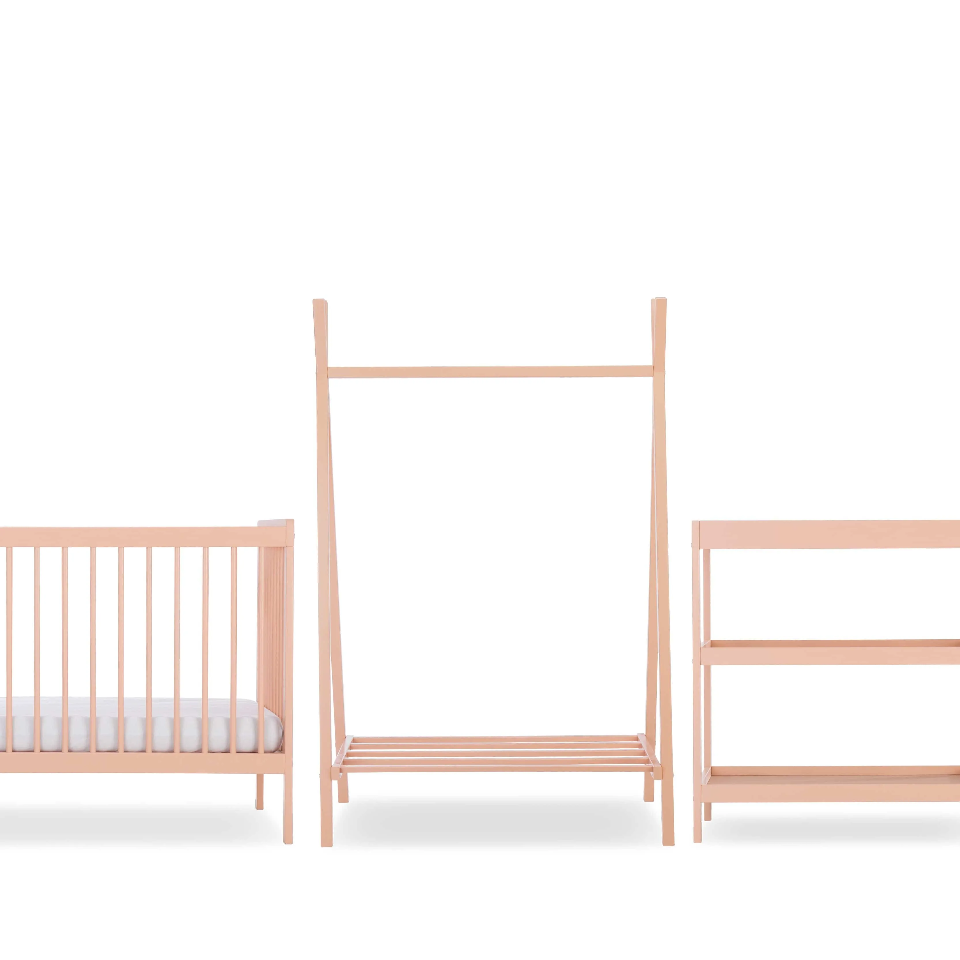CuddleCo Nola 3 Piece Room Set in Soft Blush