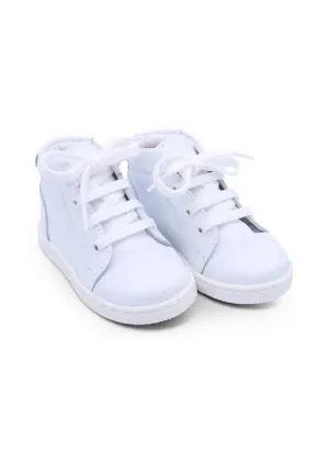 Danilo White Leather Boots