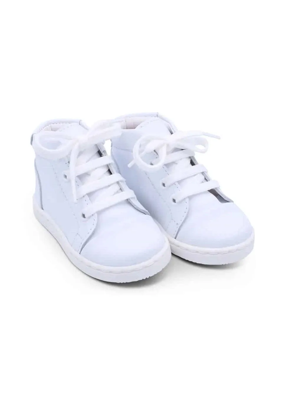 Danilo White Leather Boots