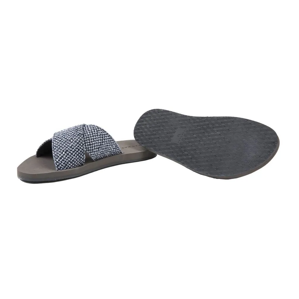 Danward Men's Criss-Cross Slide w/ Micro Bottom