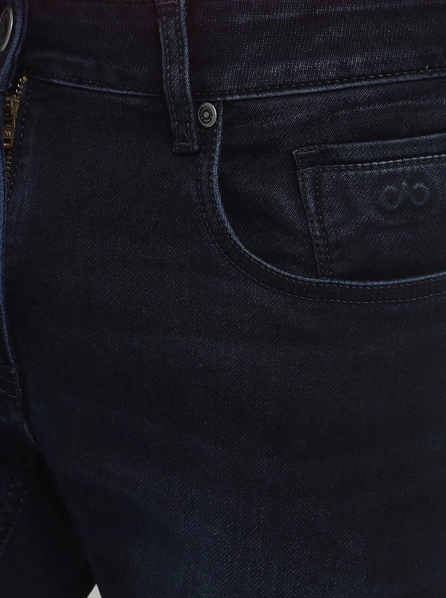 Dark Blue Washed Slim Fit Jeans | JadeBlue
